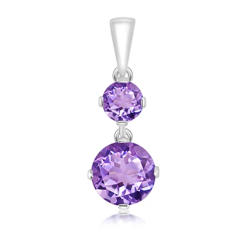 Cosma S Amethyst stříbrný přívěsek s fialovým amethystem