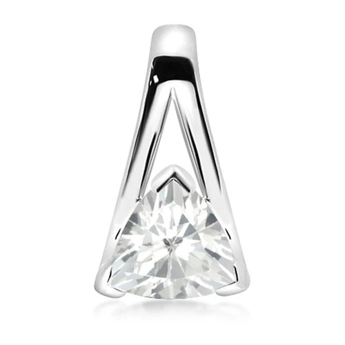 Flame White Topaz stříbrný přívěsek s bílým topazem