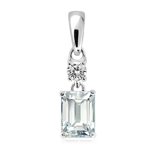 Mure S White Topaz stříbrný přívěsek s bílým topazem