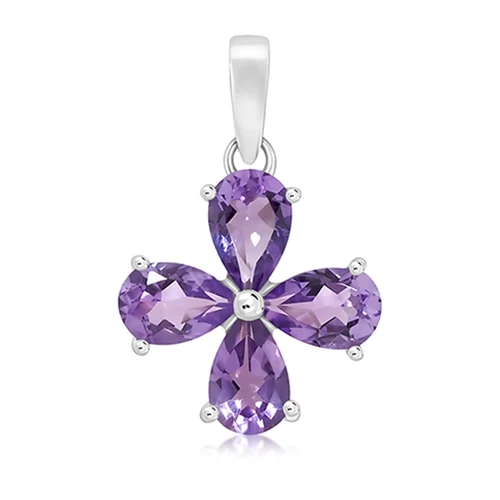 Shard S Amethyst stříbrný přívěsek s fialovým amethystem