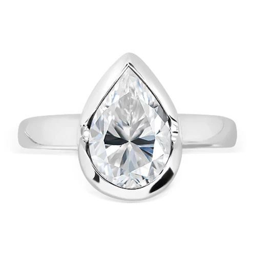 Siren White Topaz prsten ze stříbra s bílým topazem