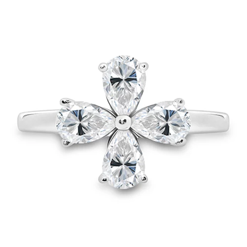 Belar White Topaz prsten ze stříbra s bílým topazem