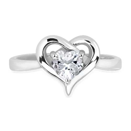 Sparkle White Topaz prsten ze stříbra s bílým topazem