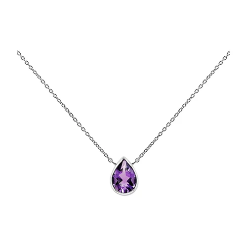 Ether S Amethyst stříbrný náhrdelník s ametystem