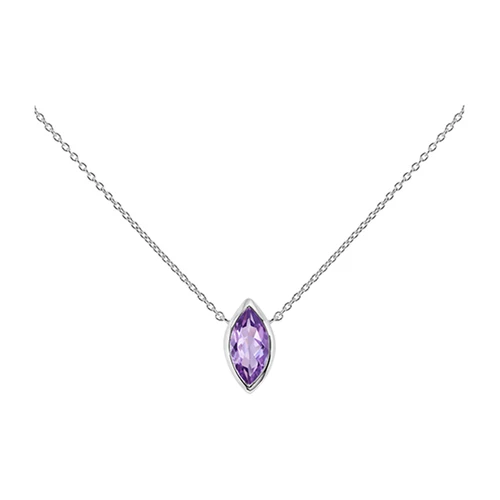 Casta S Amethyst stříbrný náhrdelník s ametystem