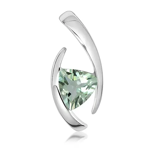 Dirk S Green Amethyst stříbrný přívěsek s bílým topazem
