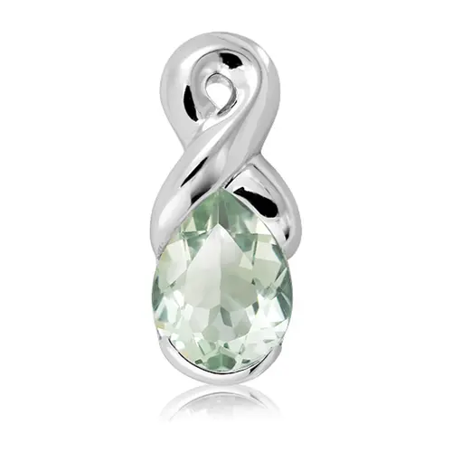 Maral S Green Amethyst stříbrný přívěsek se zeleným amethystem