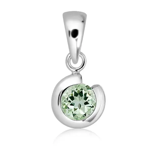 Torina S Green Amethyst stříbrný přívěsek se zeleným ametystem
