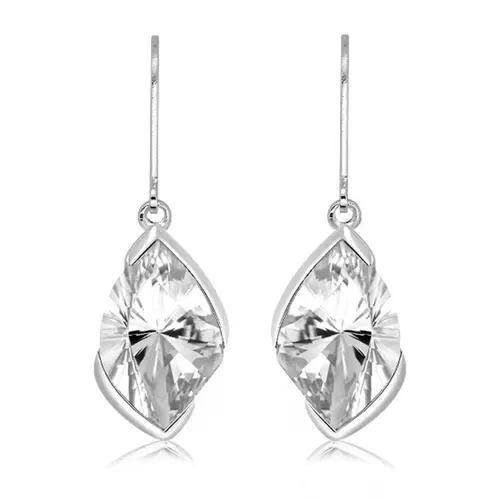 Marcin S White Topaz stříbrné náušnice s bílým topazem